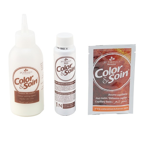 Les 3 Chênes Color et Soin coloration permanente noir ébène 1N