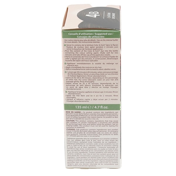 Les 3 Chênes Color et Soin coloration permanente châtain brownie 4B