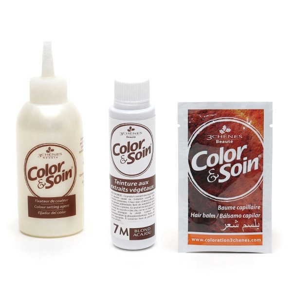 Les 3 Chênes Color et Soin coloration permanente blond acajou 7M