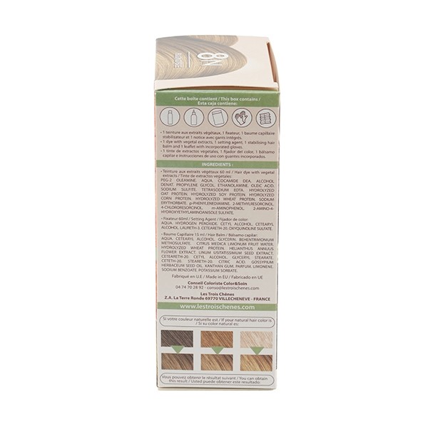 Les 3 Chênes Color et Soin coloration permanente blond blé 8N