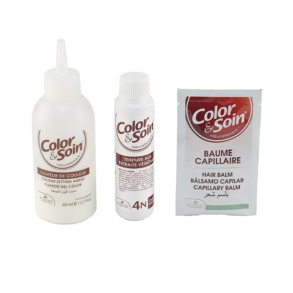 Les 3 Chênes Color et Soin coloration permanente châtain naturel 4N