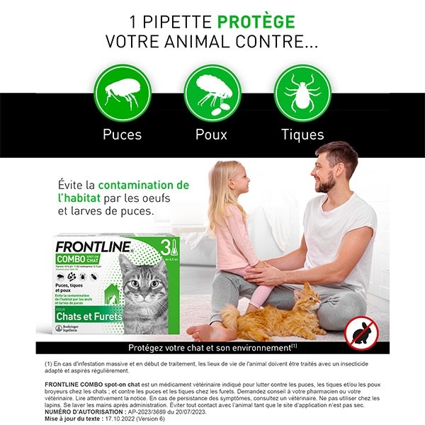 Frontline Combo chat pipettes