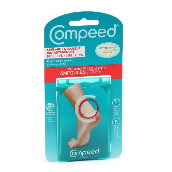 Compeed pansements ampoules moyen format