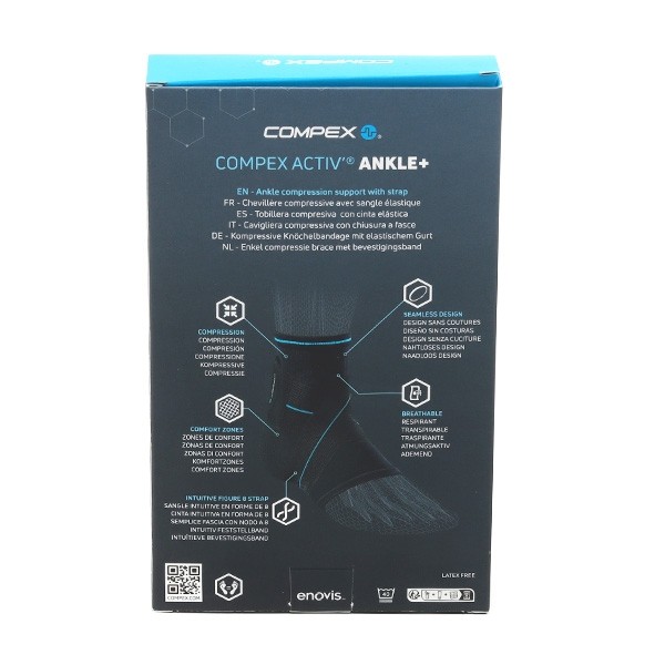 Compex Activ Ankle+ Chevillère de contention