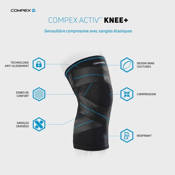 Compex Activ Knee+ genouillère compressive