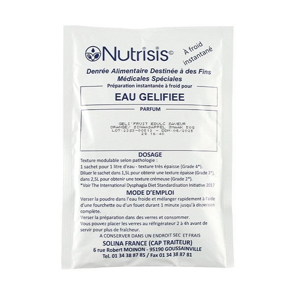 Nutrisis Geli'fruit eau gélifiée sucrée 50 dosettes