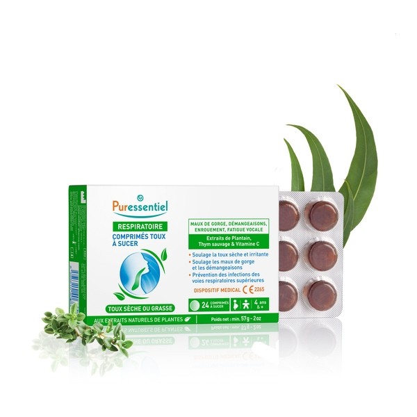 Puressentiel Respiratoire Comprimés toux à sucer