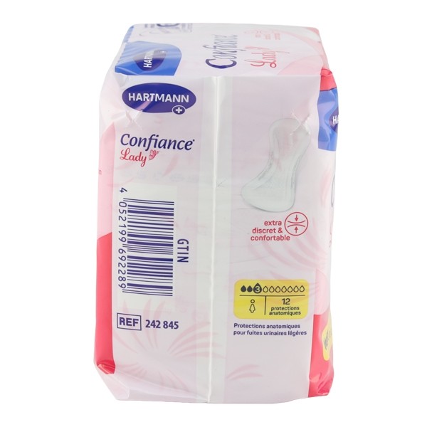 Confiance Lady protections anatomiques 3 gouttes