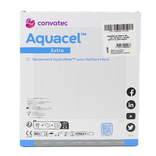 Convatec Aquacel Extra Pansement hydrofiber