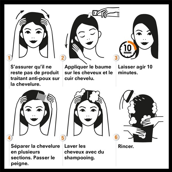 Pouxit baume décolleur de lentes + peigne