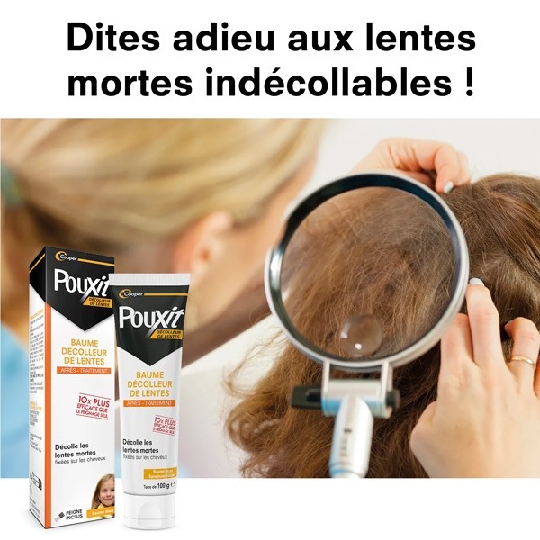 Pouxit baume décolleur de lentes + peigne