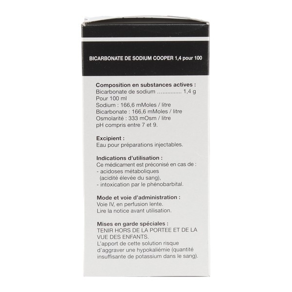 Cooper bicarbonate de sodium 1,4 % solution pour perfusion