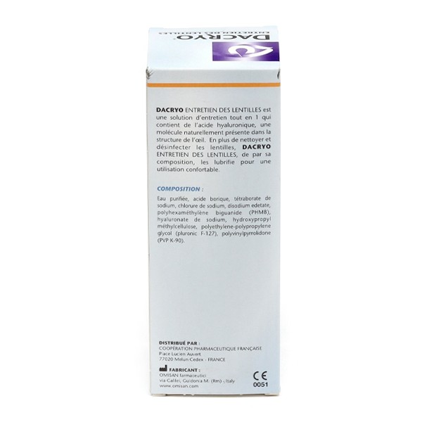 Dacryo Entretien des lentilles de contact