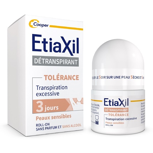 Etiaxil Détranspirant Tolérance Transpiration excessive roll-on