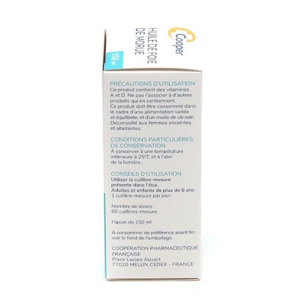 Cooper huile de foie de morue