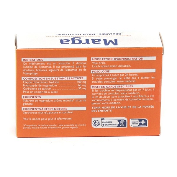 Marga comprimé à sucer