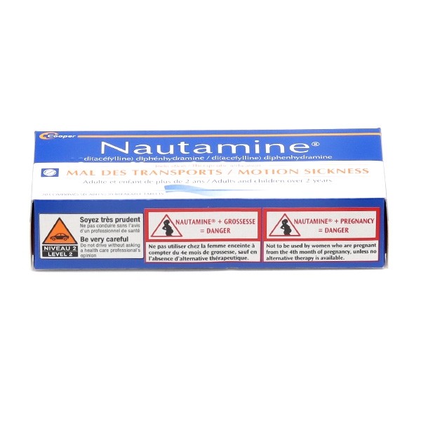 Nautamine mal des transports comprimé