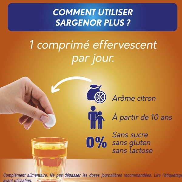 Sargenor Plus comprimés effervescents