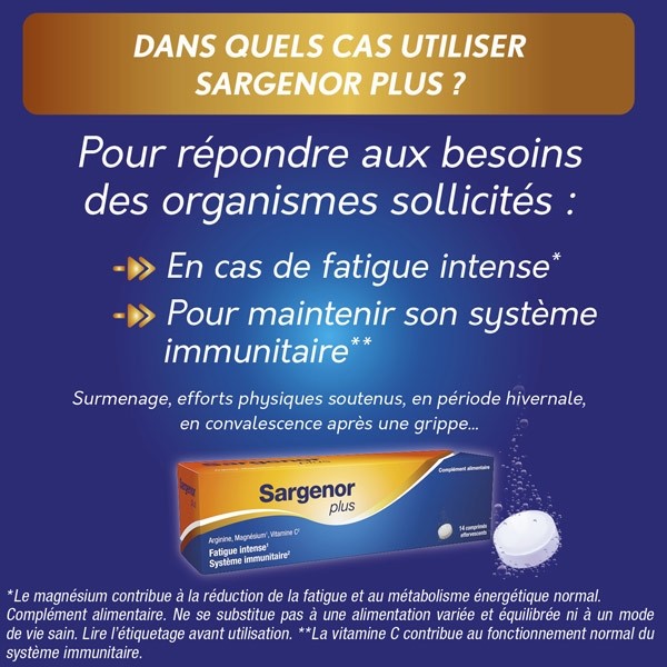 Sargenor Plus comprimés effervescents