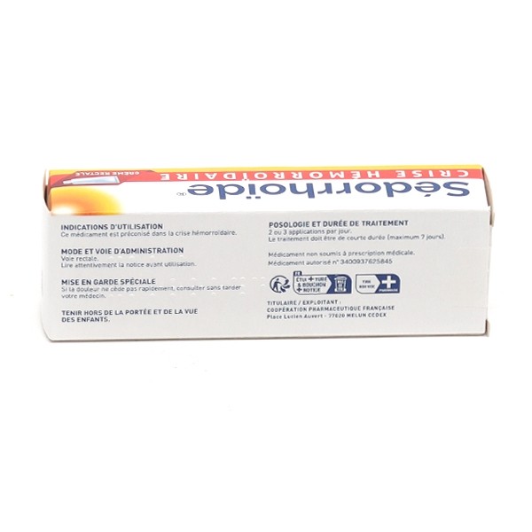 Sedorrhoïde creme hémorroide