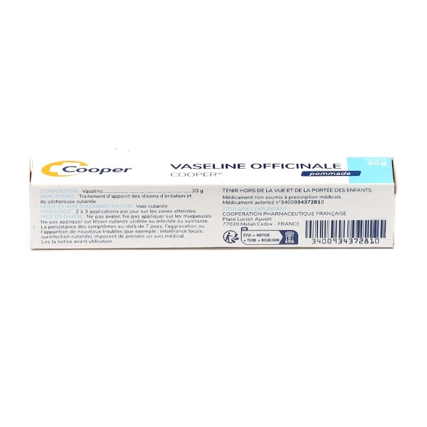 Vaseline officinale Cooper pommade