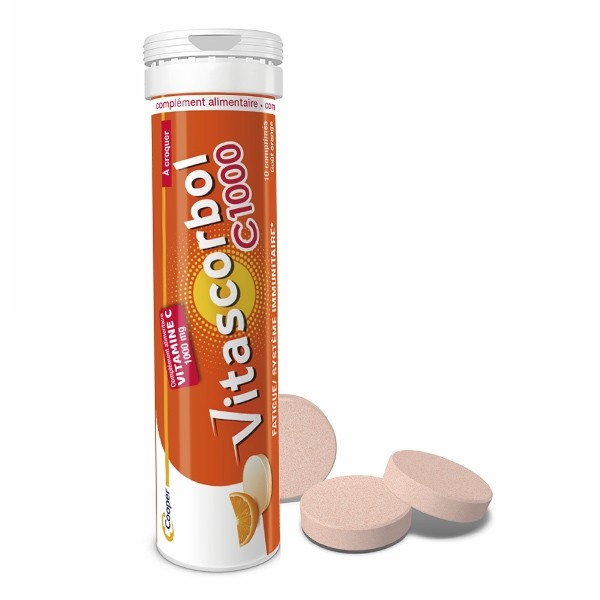 Vitascorbol C1000 Vitamine C comprimés à croquer