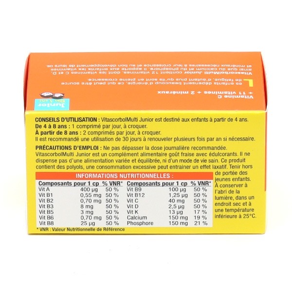 Vitascorbol Multi Junior comprimés à croquer