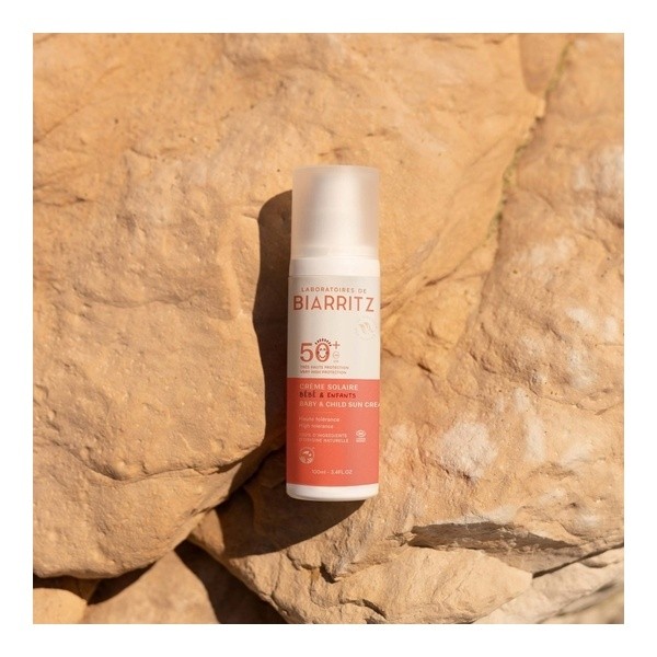 Laboratoires de Biarritz crème solaire bébé et enfants bio SPF 50+
