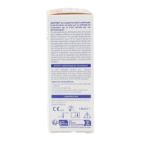Cryopharma cryothérapie verrues des mains et des pieds