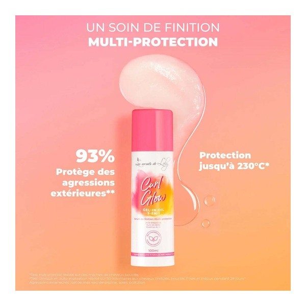 Les secrets de Loly Curl Glow Sérum de finition multi-protection