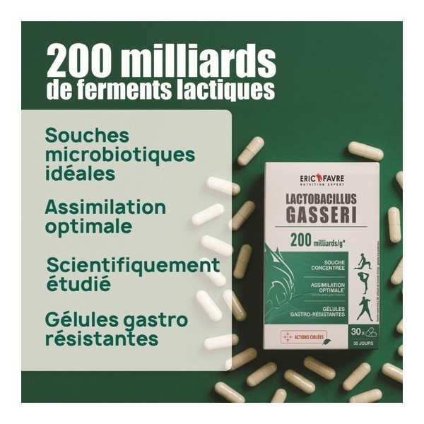 Eric Favre Lactobacillus gasseri 200 milliards gélules