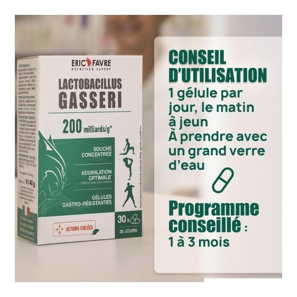 Eric Favre Lactobacillus gasseri 200 milliards gélules
