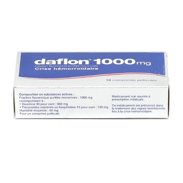 Daflon 1000 mg comprimé Hémorroides