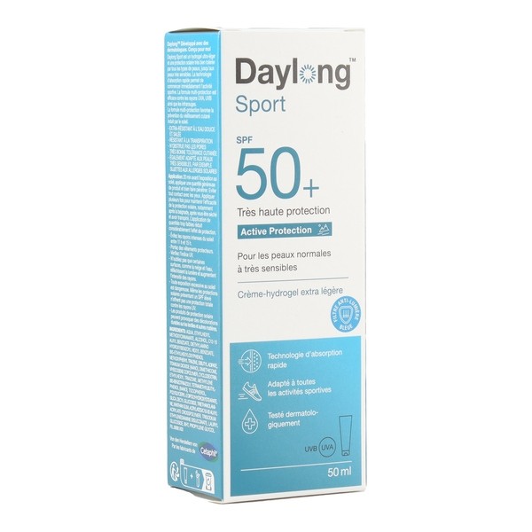 Daylong Sport crème solaire hydrogel extra légère SPF 50+