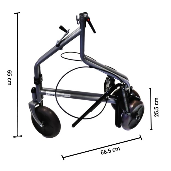 Déambulateur 3 roues pliable aluminium