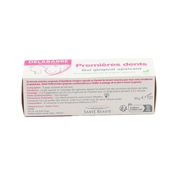 Delabarre Premières dents Gel gingival apaisant