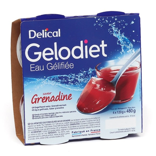Gelodiet eau gélifiée Grenadine
