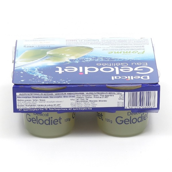 Gelodiet eau gélifiée Pomme verte
