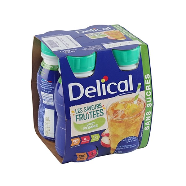 Delical Boisson sans sucres Pomme