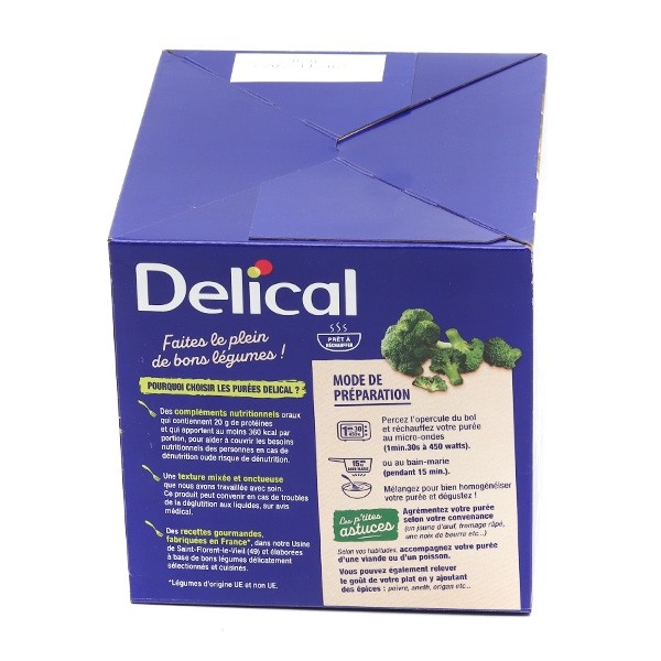 Delical Purée HP/HC Brocolis et pointe de crème