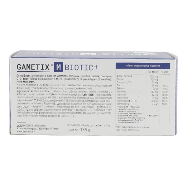 Gametix M Biotic+ sachets
