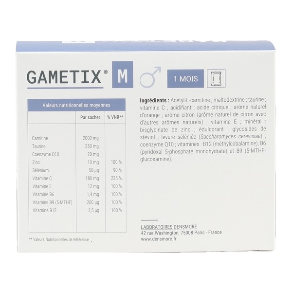 Gametix M sachets