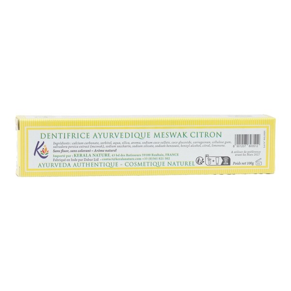 Dentifrice Meswak Citron Kerala Nature