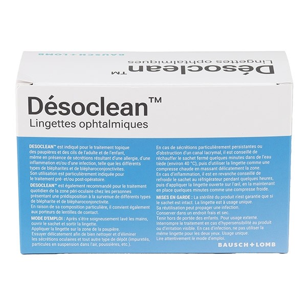 Désoclean lingettes pour les yeux