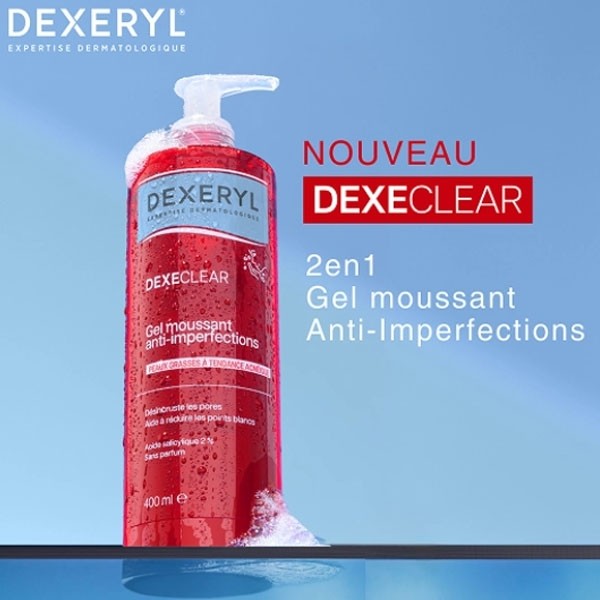 Dexeryl Dexeclear gel moussant anti imperfections