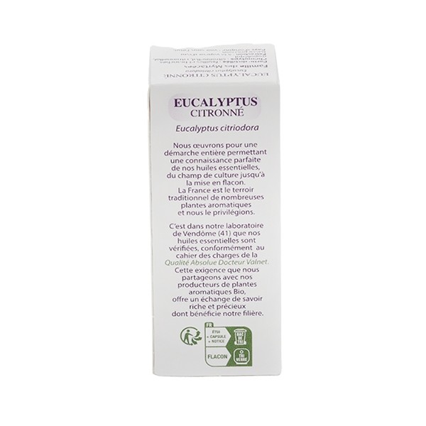 Docteur Valnet Huile essentielle Eucalyptus citronné Bio
