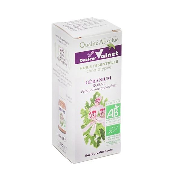 Docteur Valnet  huile essentielle de Géranium rosat Bio