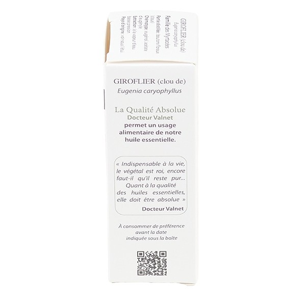 Docteur Valnet huile essentielle de Clou de Giroflier Bio