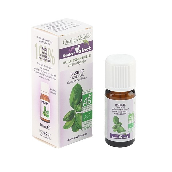 Docteur Valnet huile essentielle de Basilic tropical Bio