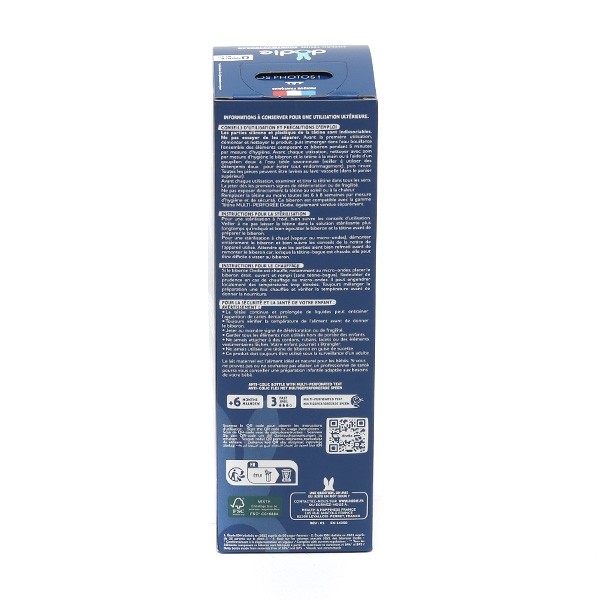 Dodie Biberon anti colique tétine multi perforée 330 ml